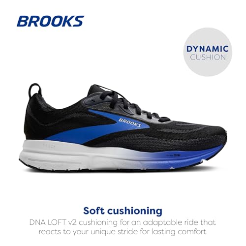 Brooks Men’s Trace 4 Neutral Running Shoe - Black/Cobalt/White - 10 Medium