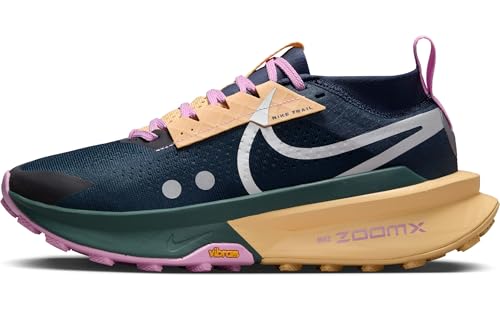Nike Zegama 2 Women's Trail Running Shoes (FD5191-401, Armory Navy/Celestial Gold/Vintage Green) Size 7.5