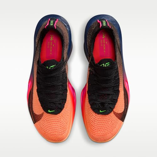 Nike Alphafly 3 Glam Women's Road Racing Shoes (Orange Pulse/Purple Dynasty/Electric Green/Black) Size 8.5