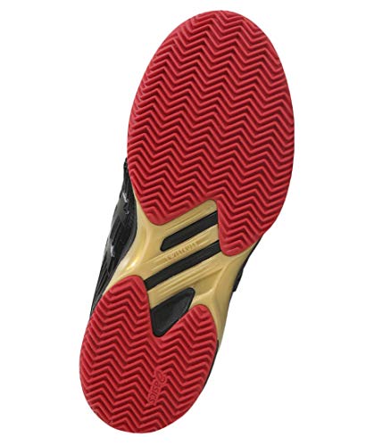 ASICS Solution Speed FF L.E. Clay Womens Tennis Shoes 1042A048 Sneakers Trainers (UK 4 US 6 EU 37, Black Rich Gold 001)