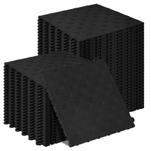 ToLanbbt 12" x 12" Garage Floor Tiles Interlocking, Non-Slip for Basement