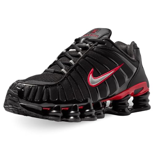 Nike Shox TL Men's Shoes (CN0151-003, Black/University Red/Metallic Silver) Size 11.5