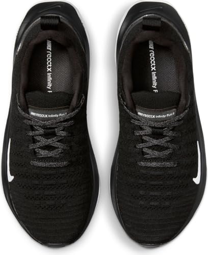 Nike InfinityRN 4 Women's Road Running Shoes (DR2670-001, Black/Dark Grey/White) Size 5