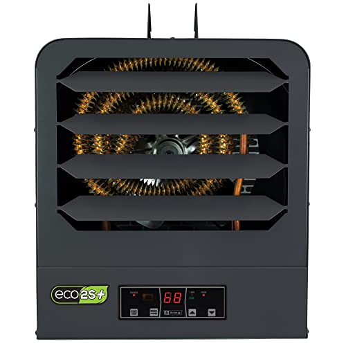 KING KB2410-1-ECO2S-PLUS 2-Stage Electronic Garage Heater w/Remote Temperature Sensor, 10KW / 240V