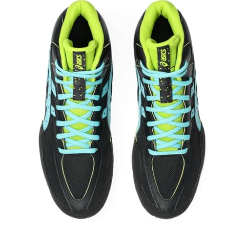 ASICS Men's Matflex 8 Wrestling Shoes, 9.5, Black/ICE Mint