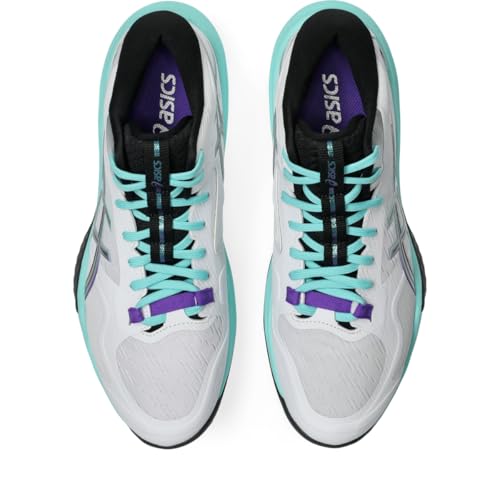 ASICS Men's Sky Elite FF MT 4 Volleyball Shoes, 10.5, White/Radiant Amethyst
