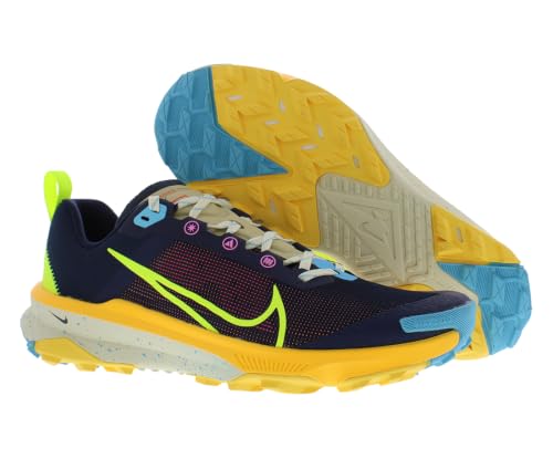 Nike React Terra Kiger 9 Womens Shoes Size 11, Color: Navy Blue/Volt/Citron Pulse-Blue