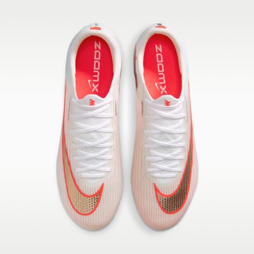 Nike Mercurial Superfly 11 Elite Firm-Ground Low-Top Soccer Cleats (White/Bright Crimson/Blur) Size 7.5