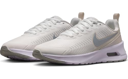 Nike Air Max Nuaxis SE Women's Shoes (Summit White/Light Orewood Brown/White/Metallic Silver) Size 8.5