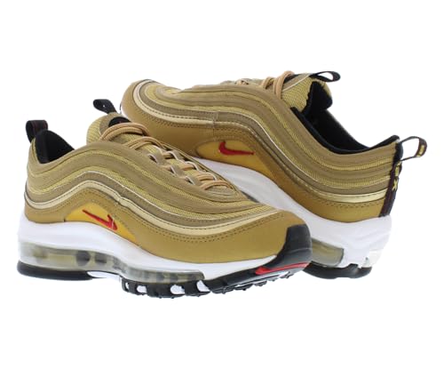 Nike Air Max 97 Qs GS Boys Shoes Size 3.5, Color: Metallic Gold-Gold