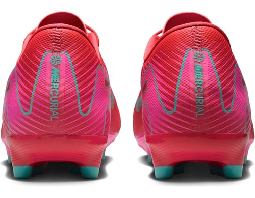 Nike Mercurial Vapor 16 Academy MG Low-Top Soccer Cleats (FQ8374-800, Ember Glow/Aurora Green) Size 10.5