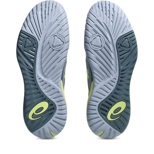 ASICS Men's Gel-Resolution X Tennis Shoes, 9, Grey Blue/Pistachio