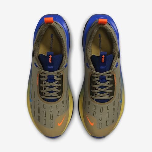 Nike InfinityRN 4 Gore-TEX Men's Waterproof Road Running Shoes (HQ3222-276, Neutral Olive/Racer Blue/Cargo Khaki/Thunder Blue) Size 9.5