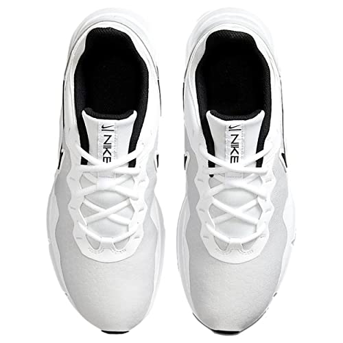 Nike Men's Cross Training Sneaker, Pure Platinum Black White, 10