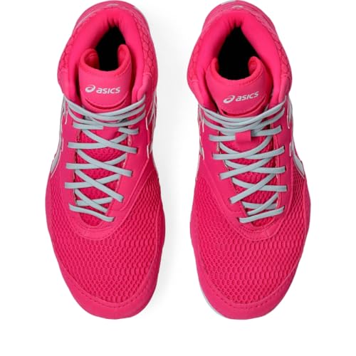 ASICS Women's MATBLAZER Wrestling Shoes, 6, Pink GLO/Cool Grey