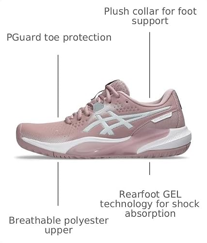 ASICS Women's Gel-Challenger 15 Tennis Shoes, 7.5, MORGANITE/Piedmont Grey