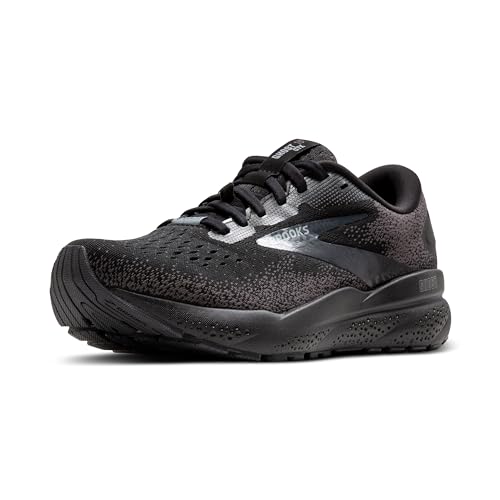 Brooks Men's Ghost 16 GTX Waterproof Neutral Running Shoe - Black/Black/Ebony - 10.5 Medium