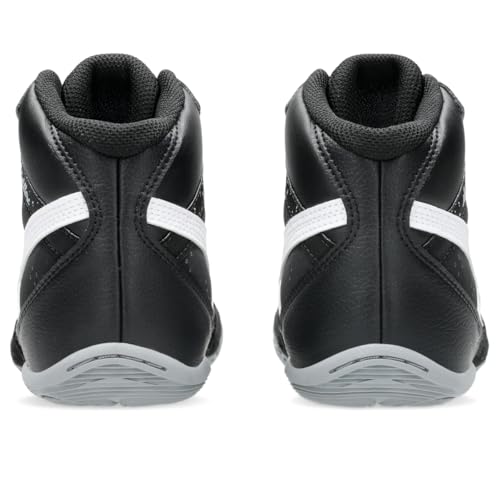 ASICS Kid's Matflex 8 GS Wrestling Shoes, 6, Black/White