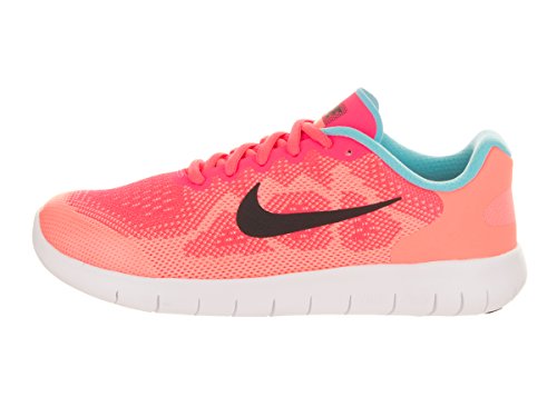 Nike Girls Free RN 2017 Gym Exercise Running Shoes Pink 5 Medium (B,M) Big Kid