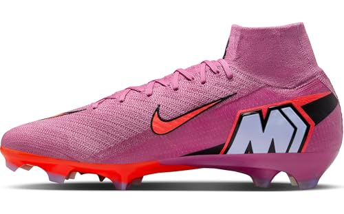 Nike Mercurial Superfly 10 Elite Firm-Ground High-Top Soccer Cleats (Magic Flamingo/Total Crimson/Black) Size 13