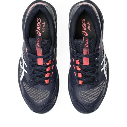 ASICS Women's Solution Speed FF 4 OC Tennis Shoes, 7.5, Midnight/White
