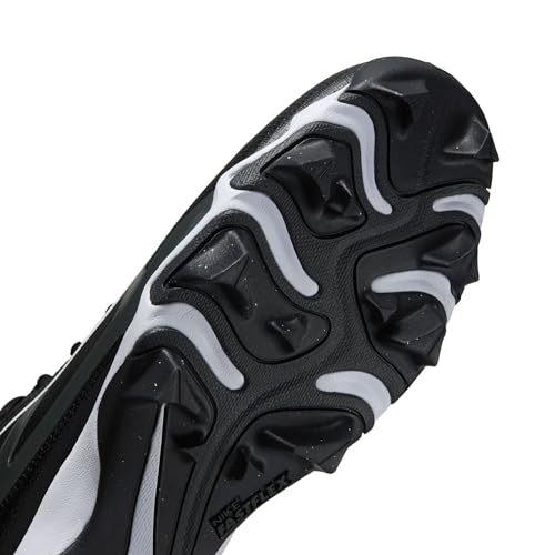 Nike Alpha Menace 4 Shark Football Cleats (Wide) (Black, US Footwear Size System, Adult, Men, Numeric, Wide, 10)