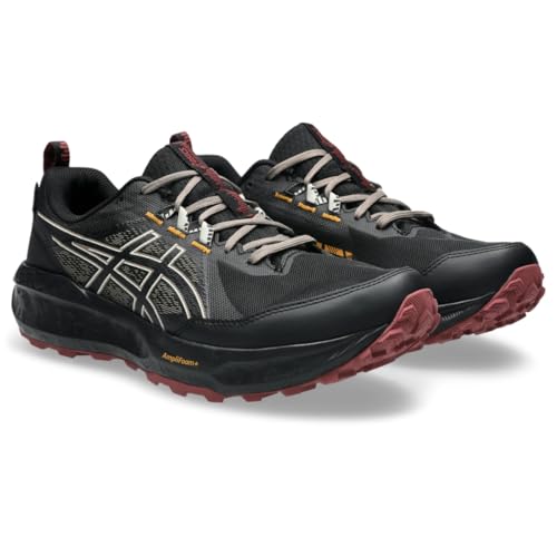 ASICS Men's Gel-Sonoma 8 GTX Running Shoes, 11, Black/Brisket RED