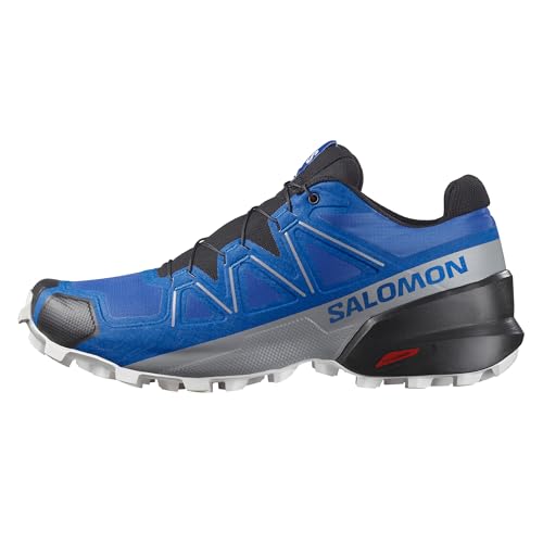 Salomon Men’s Speedcross Trail Running Shoes - Lapis Blue/Black/White - 10