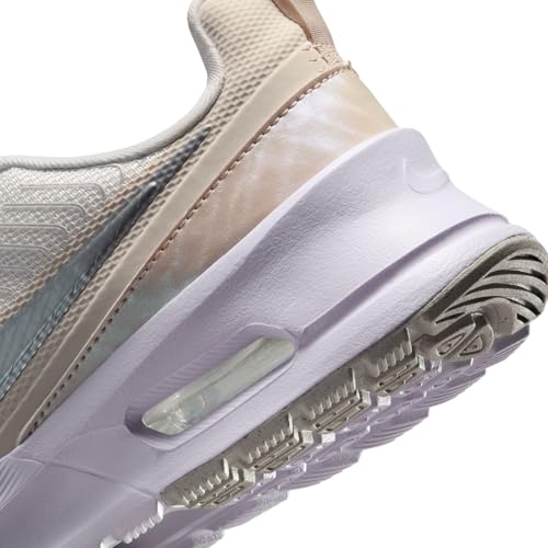 Nike Air Max Nuaxis SE Women's Shoes (Summit White/Light Orewood Brown/White/Metallic Silver) Size 8.5
