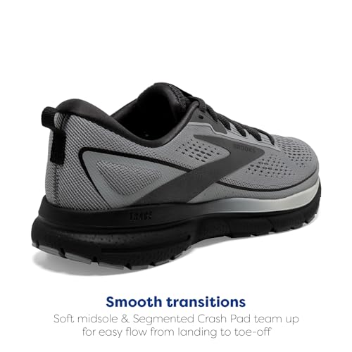 Brooks Men’s Trace 3 Neutral Running Shoe - Grey/Black/Ebony - 11.5 Medium