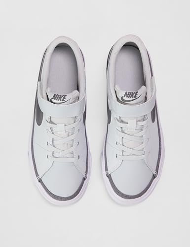 Nike Little Kids' Court Legacy Shoes, Off White/Pencil Point-Crystal Blue, 13C