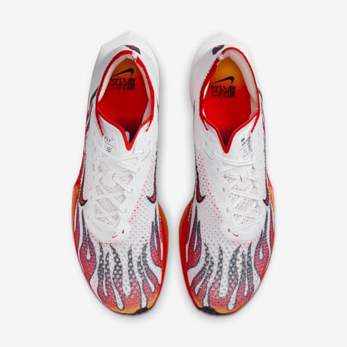 Nike Vaporfly 3 Men's Road Racing Shoes (HQ3504-100, White/Black/University Red/Habanero Red) Size 10.5