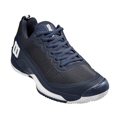 WILSON Rush Pro 4.5 Men's Clay Tennis Shoe - Navy Blazer/White, Size 13 US