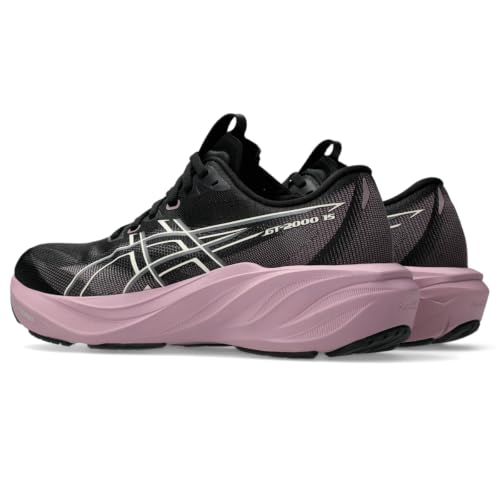 ASICS Women's GT-2000 15 Running Shoes, 7.5, Black/Taro Purple