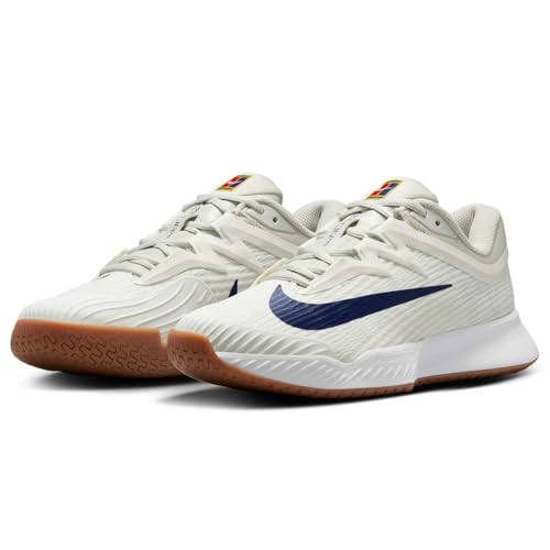 Nike Vapor Pro 3 Women's Hard Court Tennis Shoes (FZ2158-100, Summit White/Light Bone/Phantom/Binary Blue) Size 8.5