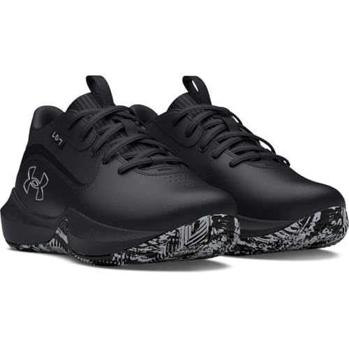 Under Armour Unisex Pre School Lockdown 7, (004) Black/Black/Metallic Silver, 2, US