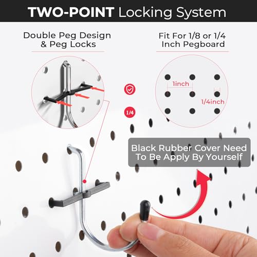 INCLY 312PCS Peg Board Organizer Accessories Kit for Organizing Tools