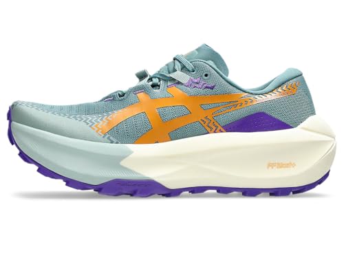 Asics Trabuco Max 5 Women's Running Shoes, Foggy Teal Radiant Amethyst, 8 US
