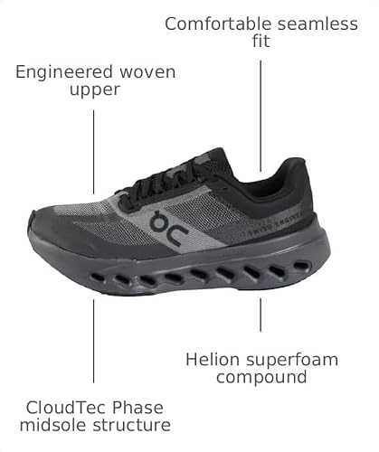 On Womens, Cloudsurfer Next Black/Eclipse 7.5 Medium