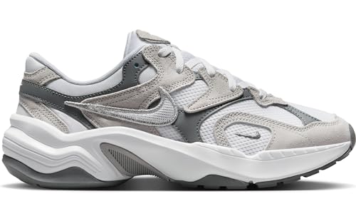 Nike Women's AL8 Shoes, White/Metallic Silver-Smoke Grey-Black, 7