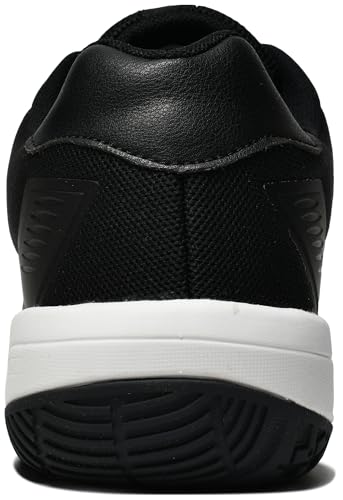 WONDYCIA Men's Hard Court Tennis Shoes, Carbon Fiber Midfoot Plate for Stability, Anti-Slip TPU Outsole, Breathable Mesh Upper, Black, 10