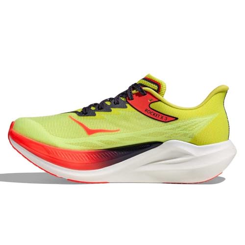 Hoka Unisex Rocket X 3 Neon Yuzu/Squid Ink 10.5 Medium