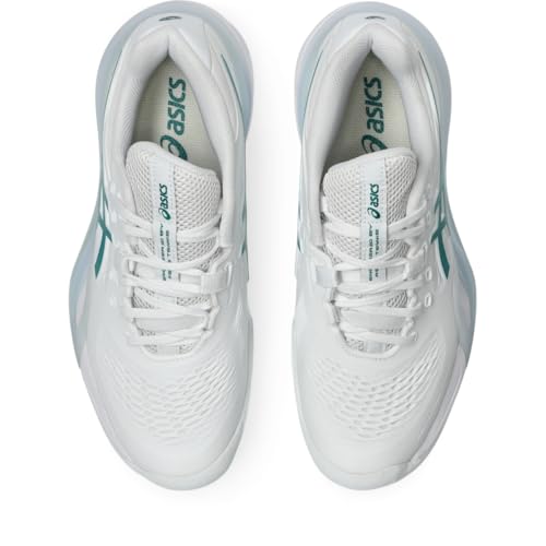 ASICS Women's Gel-Resolution X Tennis Shoes, 9, White/Pitch Green