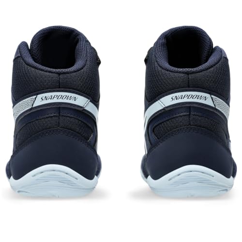 ASICS Kid's Snapdown 4 Grade School Wrestling Shoes, 4.5, Midnight/Cool Grey