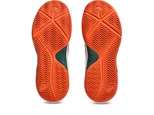 ASICS Kid's Gel-Dedicate 9 Padel GS Tennis Shoes, 3, Energy Orange/White