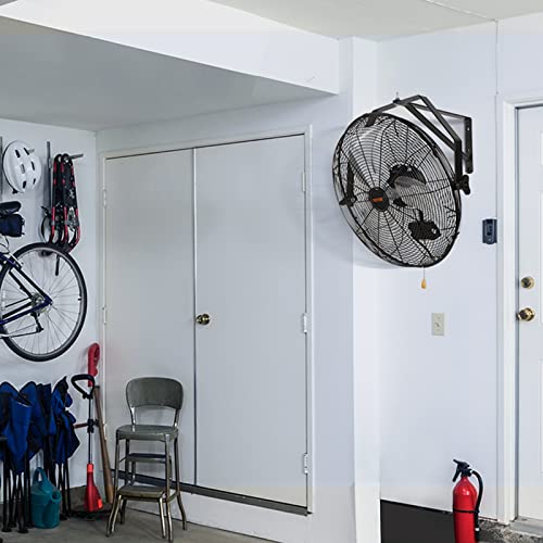 VEVOR Wall Mount Fan, 18 Inch 4150 CFM, 3-speed Wall Mounted Metal Fan