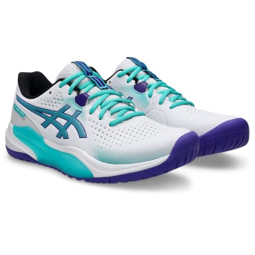 ASICS Men's Gel-Challenger 15 Tennis Shoes, 10, White/SEA Glass