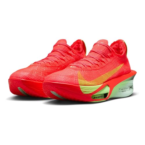 Nike Alphafly 3 Men's Road Racing Shoes (FD8311-600, Bright Crimson/Lime Blast/Mint Foam/Cave Purple) Size 11
