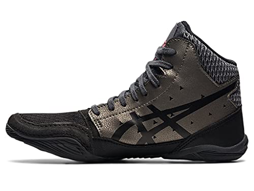 ASICS Kid's Snapdown 3 Grade School Wrestling Shoes, 3.5, Black/Gunmetal
