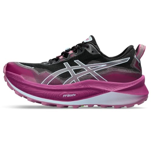 ASICS Women's Trabuco Max 3 Trainers, Black Light Blue, 11